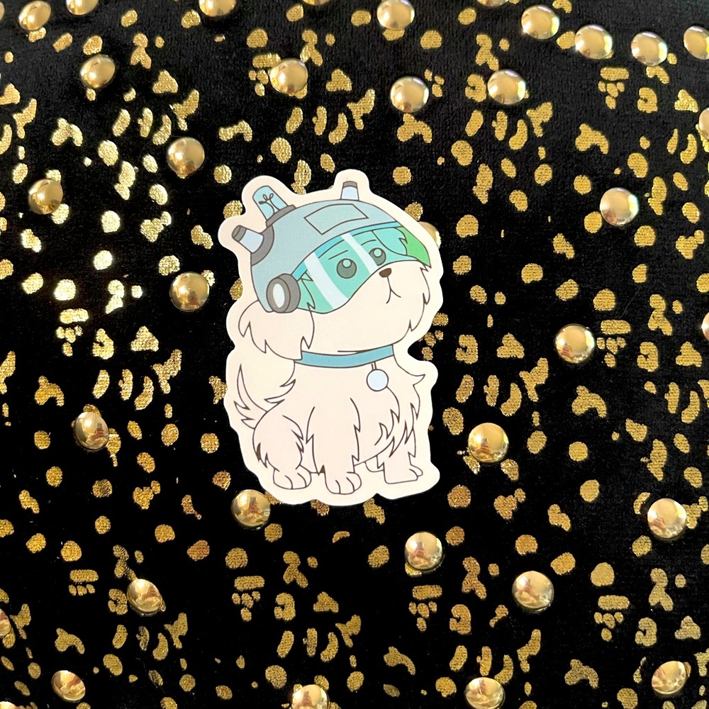 3/$10 Rick and Morty sticker - Snuffles/Snowball